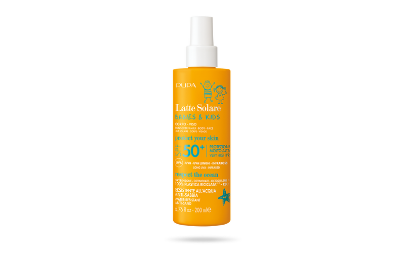 Pupa babies & kids sunscreen milk SPF50 body face 200ml-null