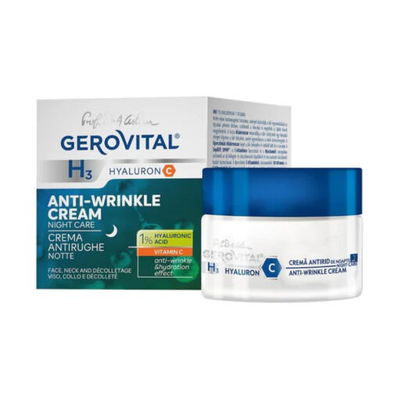 Anti-wrinkle cream night care 1% Hyaluronic acid Vitamin C, , medium image number null