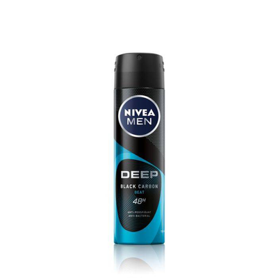Nivea men deep black carbon beat 48h deodorant spray 150ml