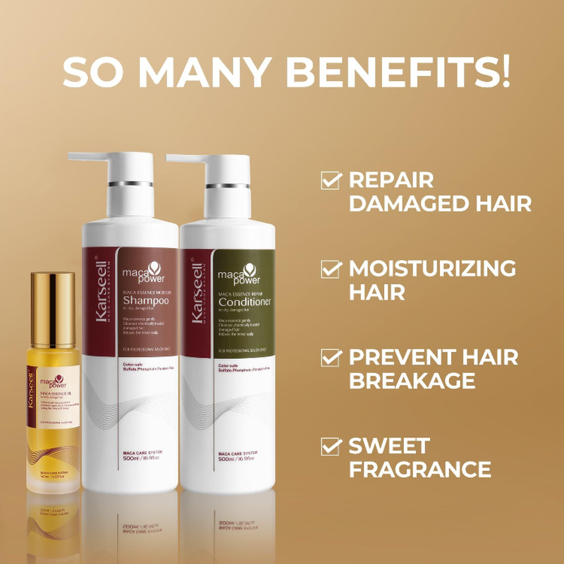 Product image: Karseell hail oil+shampoo and conditioner hair care set, , medium-null