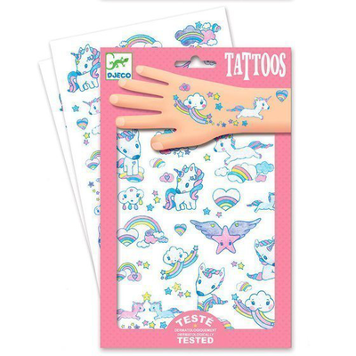Unicorns glitter tattoos