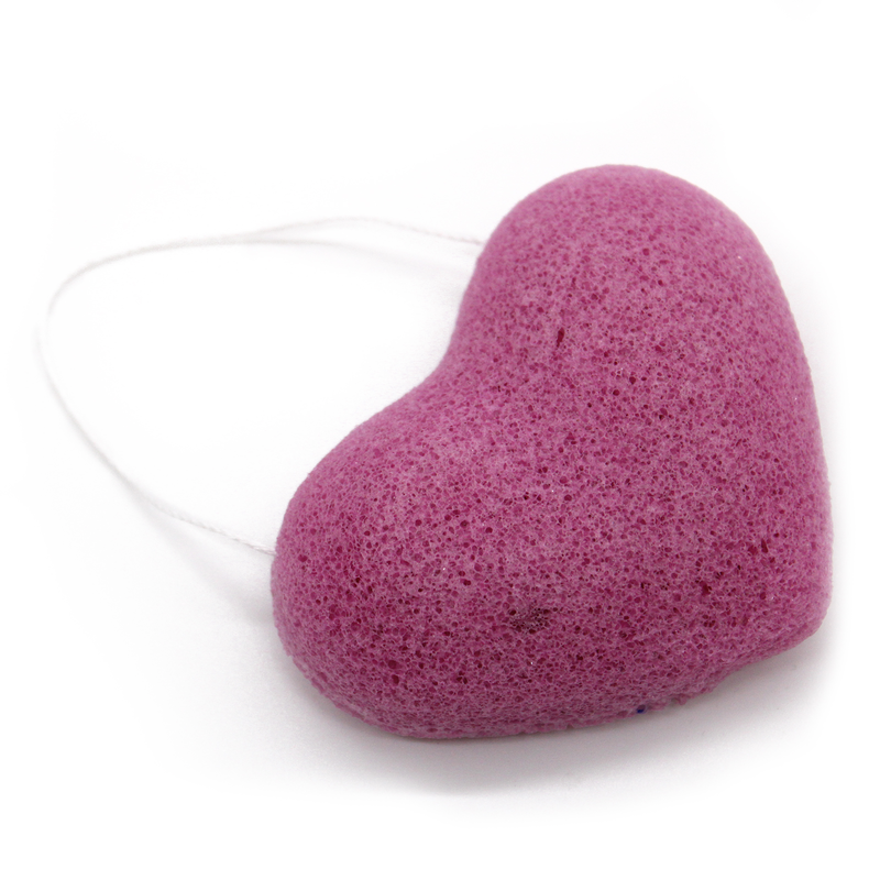 Konjac heart sponge - lavender, , medium-null