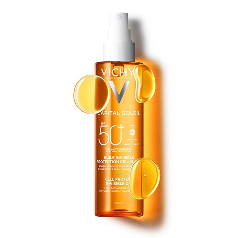 Vichy capital soleil cell protect invisible oil &alpha;ό&rho;&alpha;&tau;&omicron; &lambda;ά&delta;&iota; &sigma;ώ&mu;&alpha;&tau;&omicron;&sigmaf; SPF50+ 200 ml-null