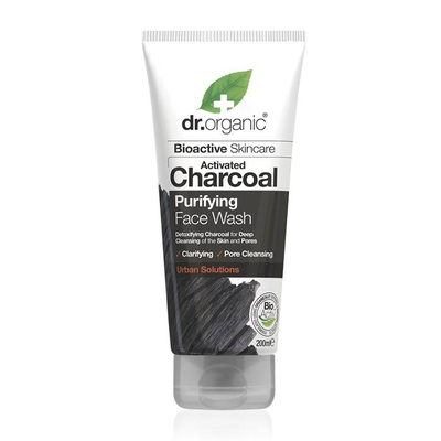 Dr organic charcoal face wash 200ml, , medium