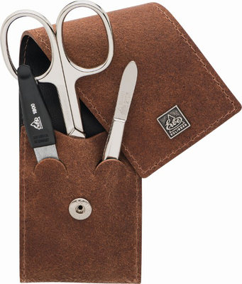 Erbe manicure pocket case cognac  3pcs, , medium