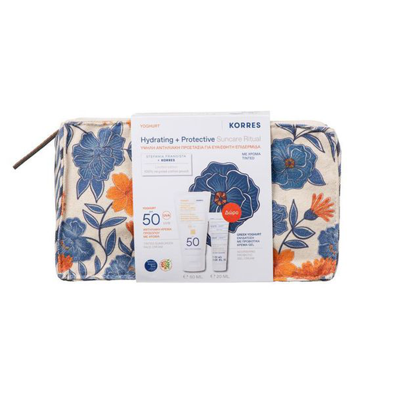 Korres set &mu;&epsilon; sunscreen face cream &alpha;&nu;&tau;&eta;&lambda;&iota;&alpha;&kappa;ή &kappa;&rho;έ&mu;&alpha; &pi;&rho;&omicron;&sigma;ώ&pi;&omicron;&upsilon; &mu;&epsilon; &chi;&rho;ώ&mu;&alpha; SPF50 50 ml &kappa;&alpha;&iota; &delta;ώ&rho;&omicron; nourishing probiotic gel-cream &epsilon;&nu;&upsilon;&delta;&alpha;&tau;&iota;&kappa;ή &kappa;&rho;έ&mu;&alpha;-&tau;&zeta;&epsilon;&lambda; &pi;&rho;&omicron;&sigma;ώ&pi;&omicron;&upsilon; 20 ml, , medium-null