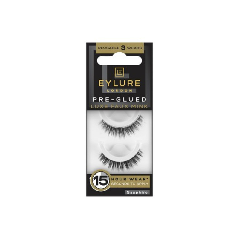 Product image: Eylure pre-glued luxe faux mink lashes sapphire 1 pair-null