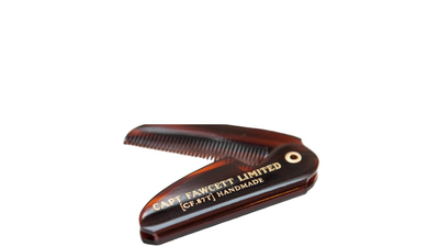 Captain fawcett folding pocket moustache comb, , medium