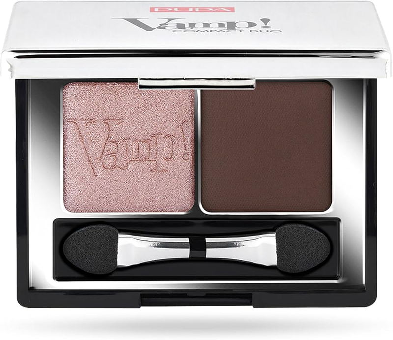 Pupa compact eye shadow duo - 002 pink earth, , medium-null