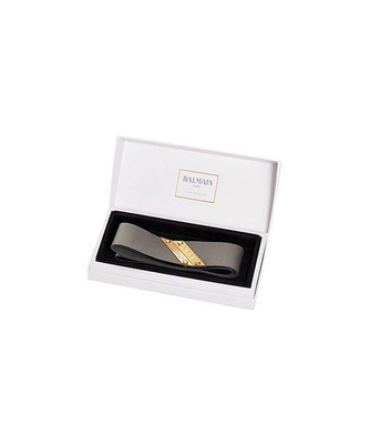 Balmain Genuine leather headband silver
