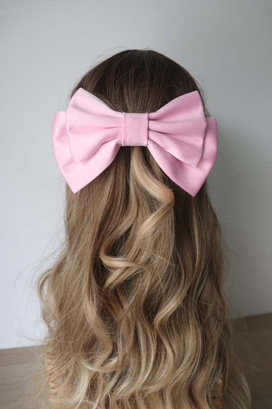 Alora medium hair bow clip, , medium-null