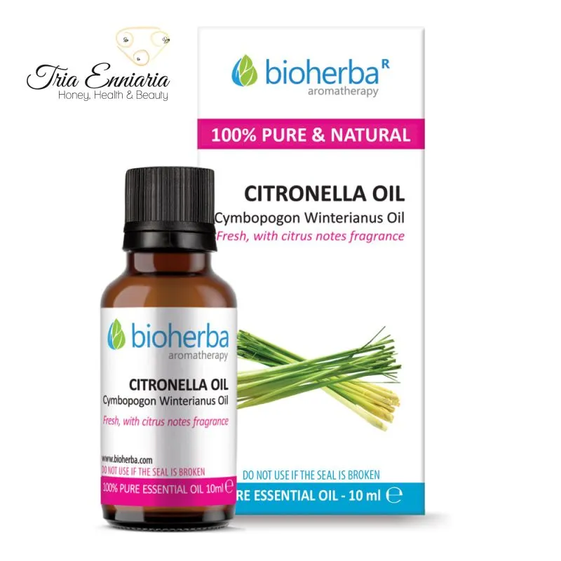 Citronella, pure еssential oil, 10 ml, bioherba, , medium image number null