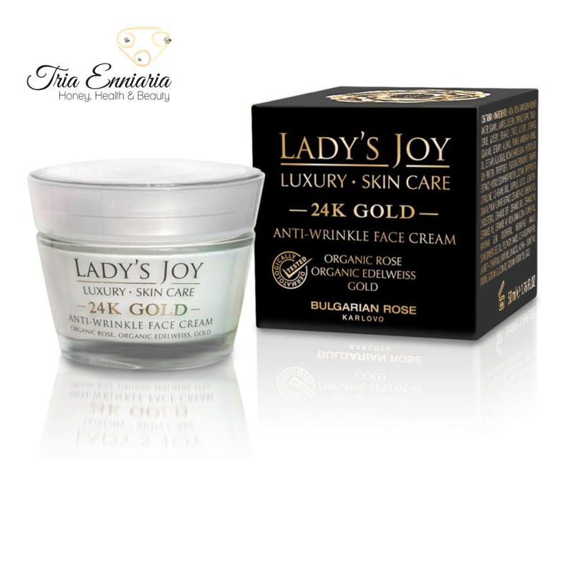 Product image: Anti-wrinkle face cream lady`s joy luxury 24k gold, 50 ml, bulgarian rose, , medium-null