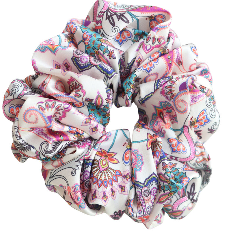 Amethyst haze satin scrunchie-null