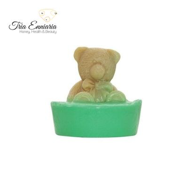 Teddy bear, handmade glycerin soap, 120 g, bioherba, , medium-null