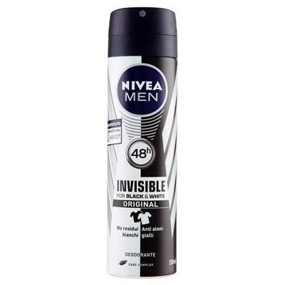 Nivea men deo black & white invisible original spray 150ml, , medium