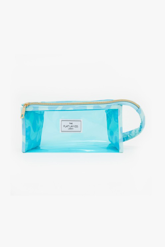 Jelly makeup box bag blue splash, , medium-null