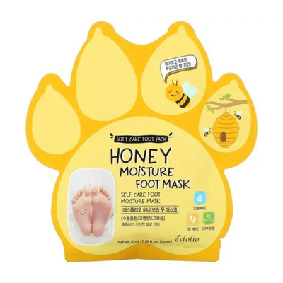 Esfolio honey moisture foot mask 20ml/1 pair