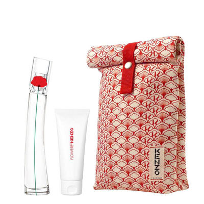Kenzo flower by kenzo eau de parfum 50ml + body lotion 75ml gift set, , medium