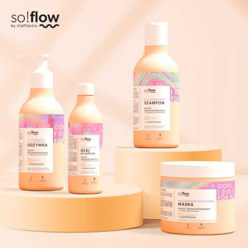 So flow humectant shampoo for medium porosity and frizzy hair 400ml, , medium-null