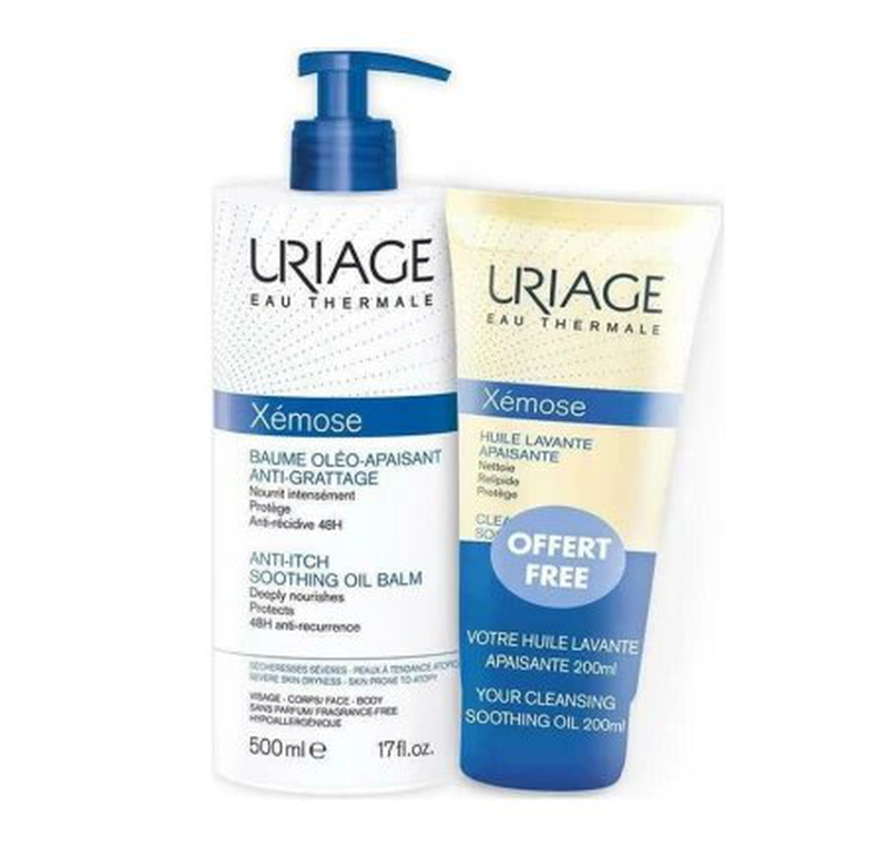 Product image: Uriage xemose anti-itch soothing oil balm 500ml + cleansing soothing oil 200ml gift, , medium-null