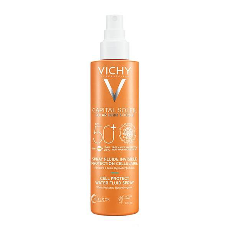 Vichy capital soleil cell protect water fluid SPF50 spray 200ml-null