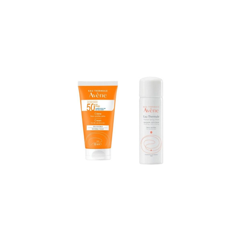 Avene sun creme SPF50+ 50ml + thermal spring water 50ml-null