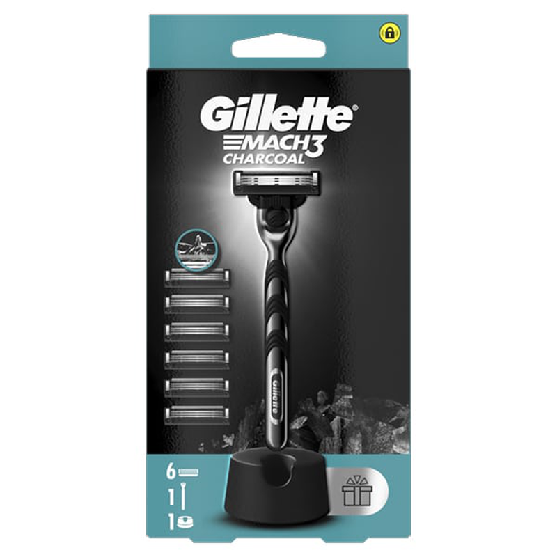 Gillette | mach3 charcoal &xi;&upsilon;&rho;&iota;&sigma;&tau;&iota;&kappa;ή &mu;&eta;&chi;&alpha;&nu;ή, &alpha;&nu;&tau;&alpha;&lambda;&lambda;&alpha;&kappa;&tau;&iota;&kappa;έ&sigmaf; &kappa;&epsilon;&phi;&alpha;&lambda;έ&sigmaf; 6&tau;&epsilon;&mu; & &delta;ώ&rho;&omicron; &eta; &beta;ά&sigma;&eta; &sigma;&tau;ή&rho;&iota;&xi;&eta;&sigmaf; | 1&sigma;&epsilon;&tau;, , medium-null