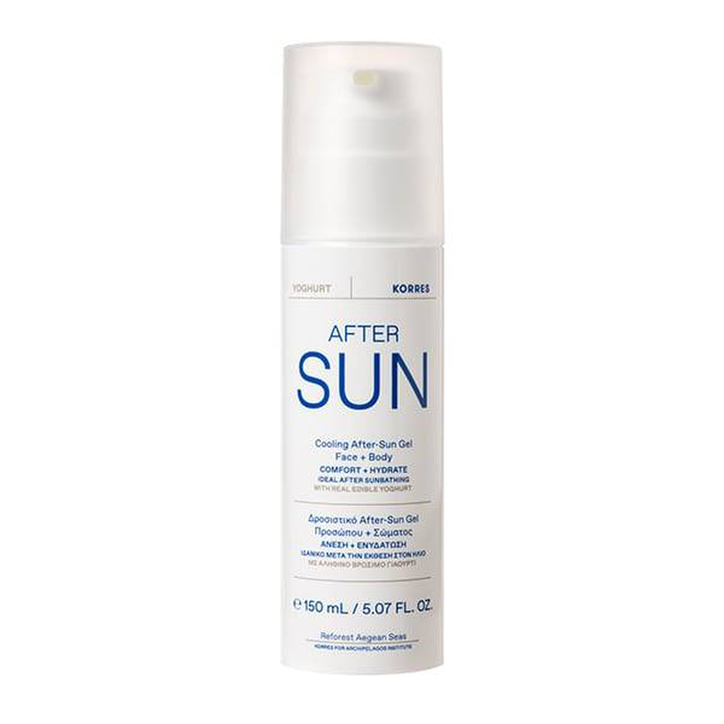 Korres yoghurt after sun cooling gel face & body 150ml-null
