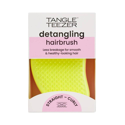 Tangle teezer original detangling yellow/coral, hair brush, , medium
