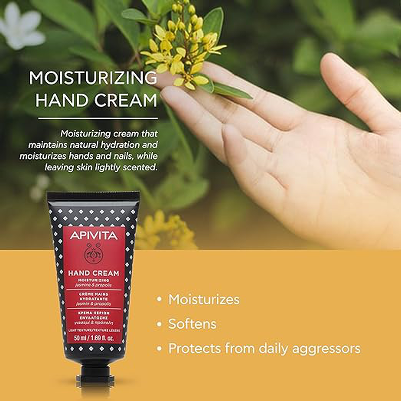 Apivita hand cream moisturizing jasmine & propolis x 50ml image number null
