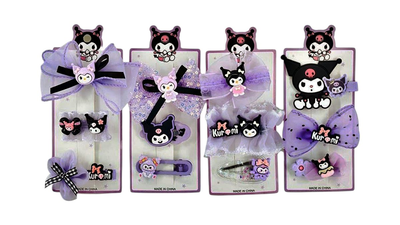 Kuromi hair accessories &ndash; cute kawaii bows, clips & hair ties, , medium