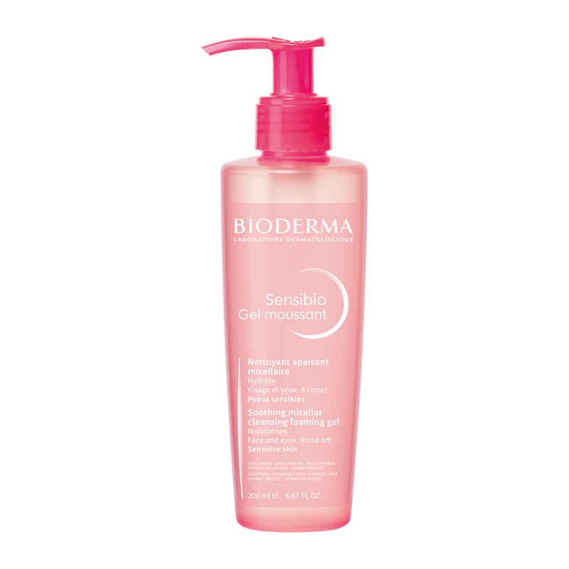 Bioderma sensibio gel moussant, mild cleansing foaming gel with a reinforced hydration 200ml-null