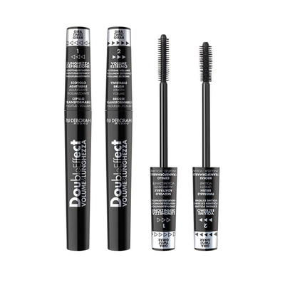 Deborah double effect volume&length mascara, , medium