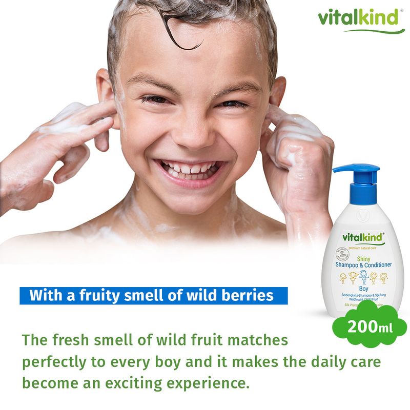 Vitalkind shiny shampoo & conditioner boy, , medium image number null