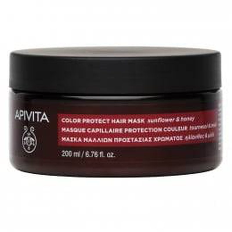 Apivita color protect hair mask with sunflower & honey x 200ml, , medium image number null