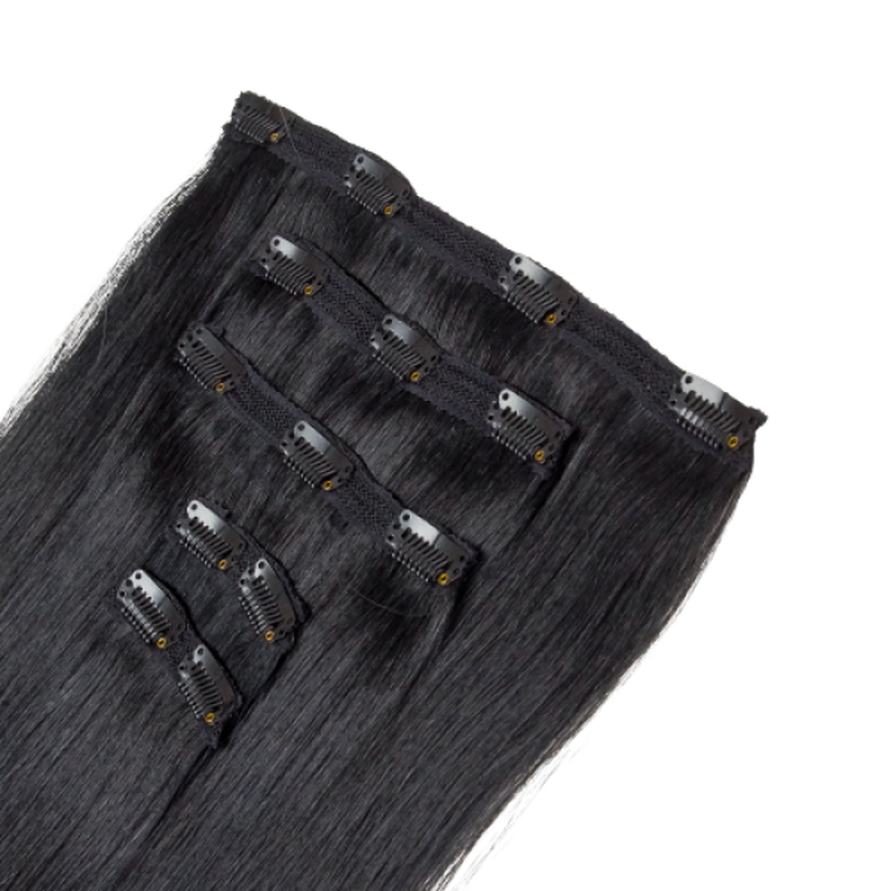 Clip in 5 pcs classic 50-52cm 1/jet black, , medium-null