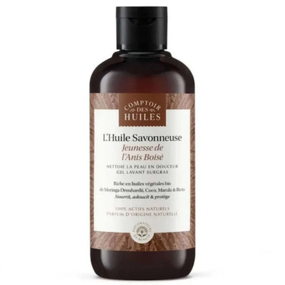Comptoir des huiles, organic woody anise youth shower oil, 250ml, , medium