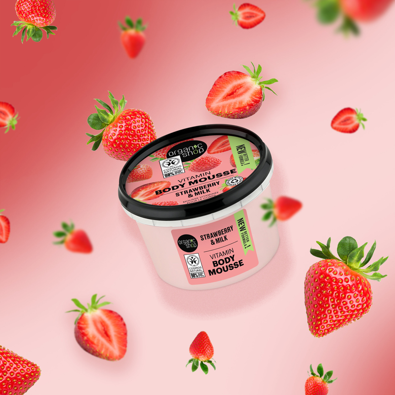 Product image: Body mousse strawberry & milk vitamin, , medium-null