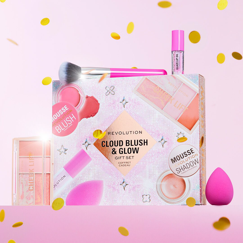 Revolution cloud blush and glow highlight gift set-null