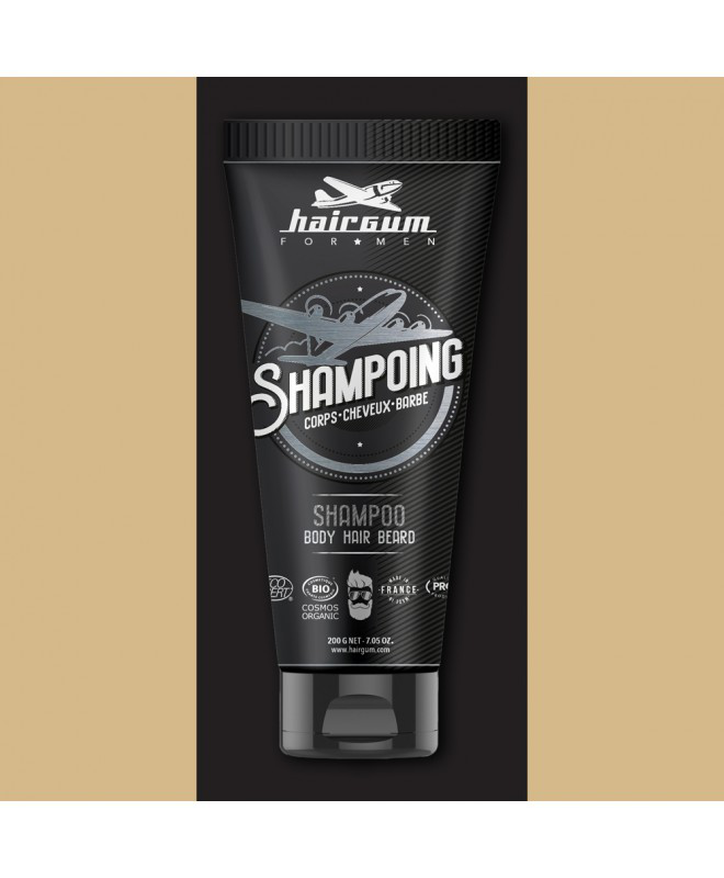 Hairgum hair beard and body shampoo 200g cosmos nat image number null