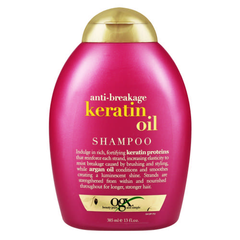 Ogx anti-breakage + keratin oil shampoo 385ml, , medium image number null