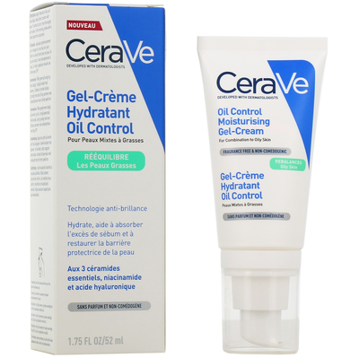 Cerave oil control moisturising gel cream 52ml, , medium