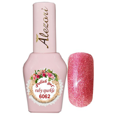 Gel polish ruby sparkle №6062 15ml. Κοκκινο γκλιτερ. Ημιμόνιμο βερνίκι