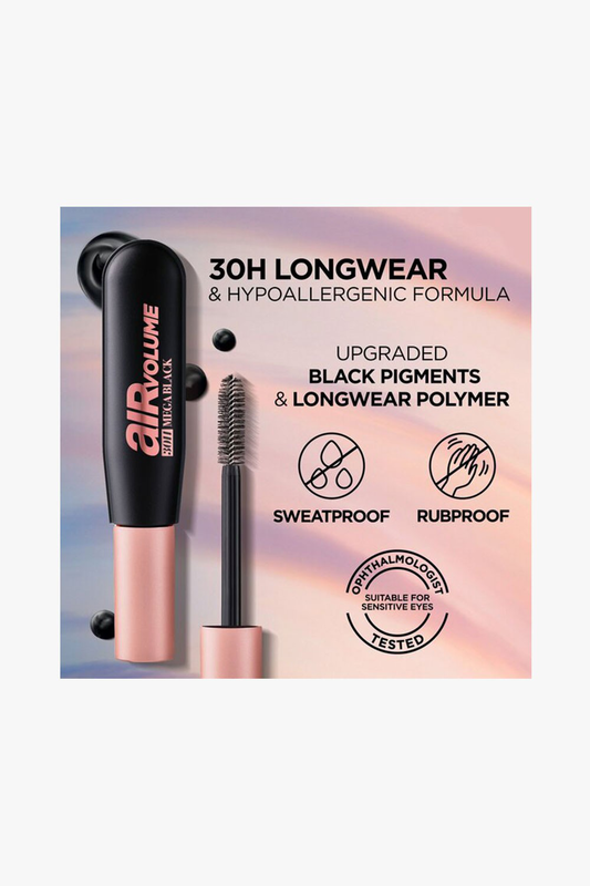 Product image: Air volume μascara 30h mega black - extra black-null