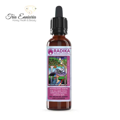 Revitalizing serum with bio argan oil, jojoba and lavender, 50 ml, radika, , medium