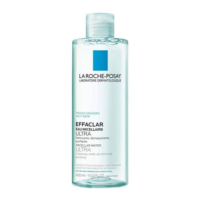 La roche-posay effaclar micellar water ultra. For oily sensitive acne- prone skin. Face& eyes 400ml