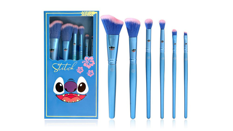Stitch makeup brush set &ndash; 7-piece professional cosmetic brushes with storage box, , medium-null