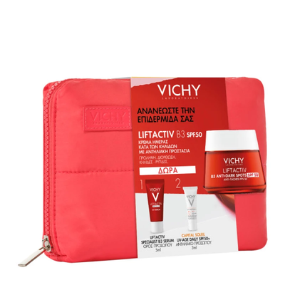 Vichy Set Liftactiv B3 Anti-Dark Spots Cream SPF50 50ml + Δώρο Γαλάκτωμα Καθαρισμού 3σε1 100ml, , medium