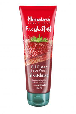 Himalaya fresh start oil -clear face wash strawberry. For oily face 100ml, , medium